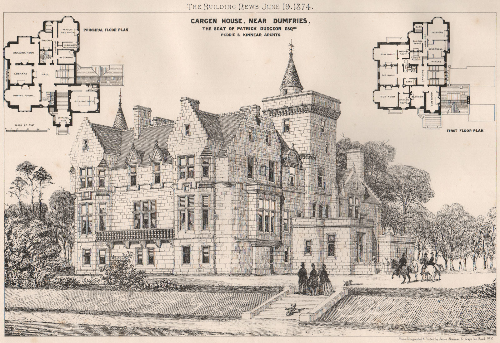 Gargen House, Dumfries (Patrick Dudgeon); Peddie & Kinnear Architects 1874